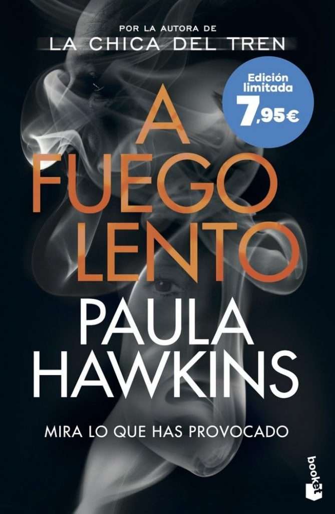 Portada de A fuego lento, de Paula Hawkins. Thriller psicológico de la autora de La chica del tren