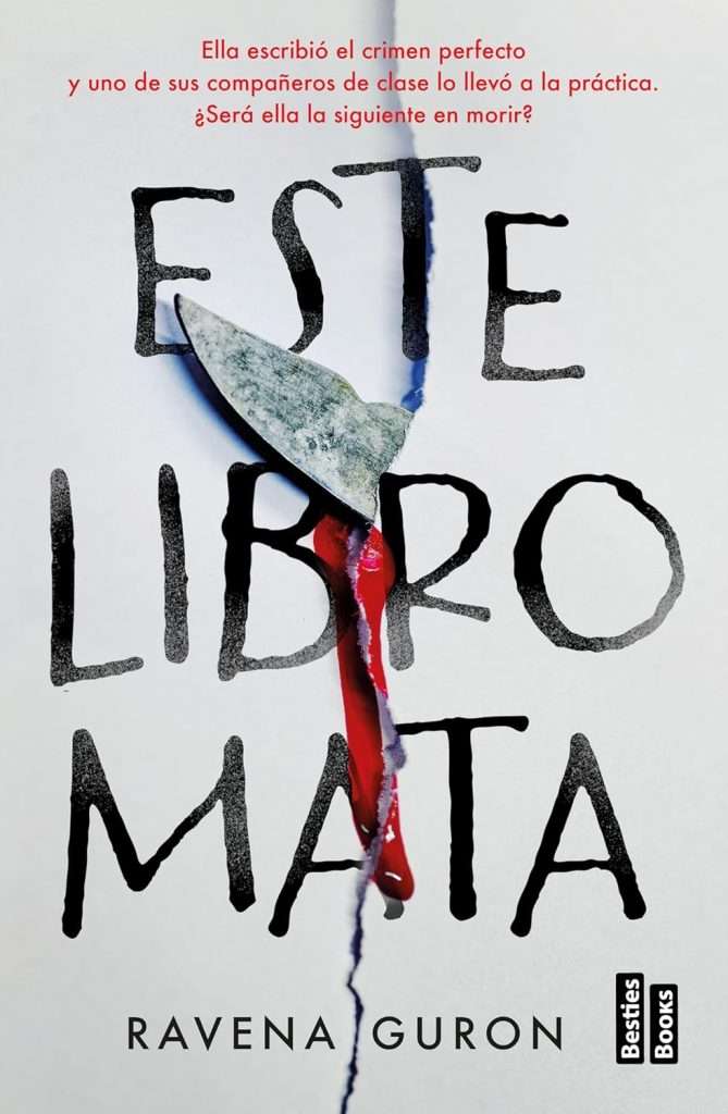 Portada de Este libro mata, de Ravena Guron. Thriller para adolescentes