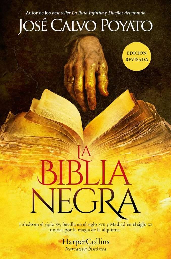 Portada de La biblia negra, José Calvo Poyato. Thriller histórico