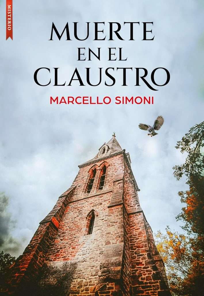 Portada de Muerte en el claustro, Marcello Simoni. Thriller histórico