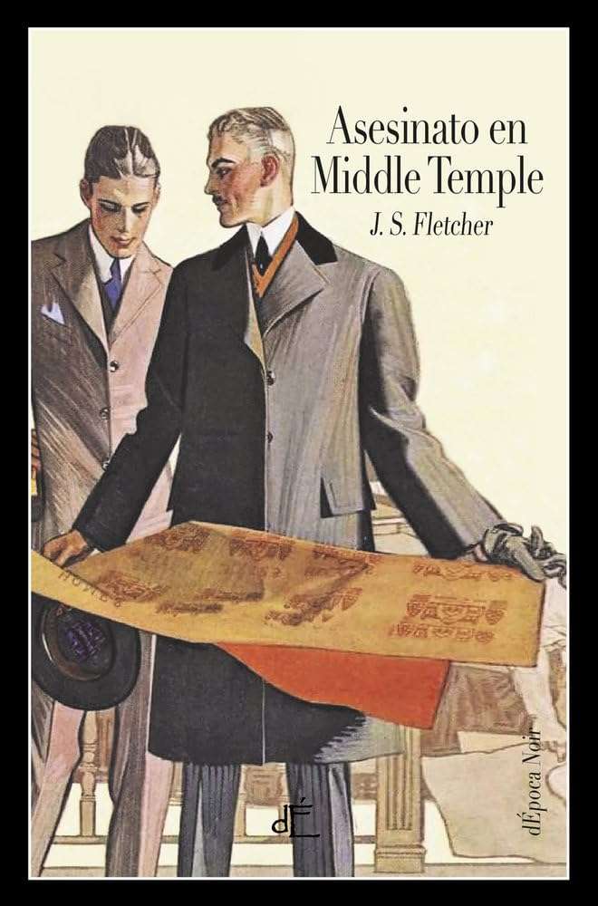 Portada de El asesinato de Middle Temple, J.S. Fletcher. Novela policíaca clásica