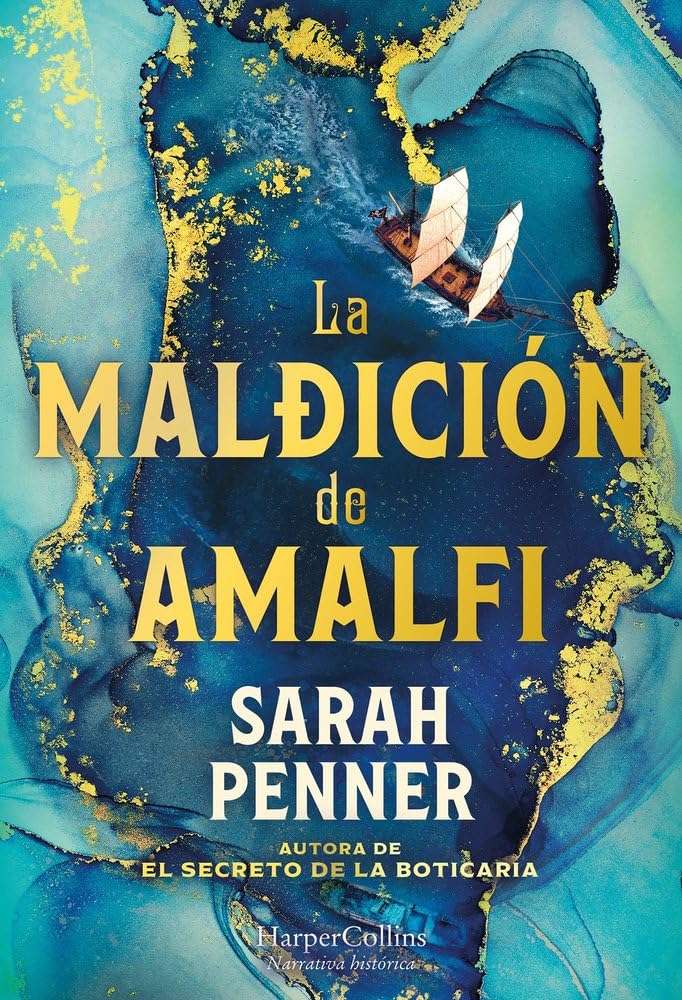 Portada de La maldición de Amalfi, Sarah Penner, Thriller sobrenatural