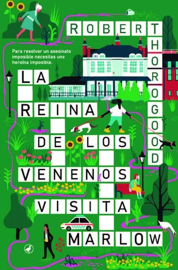 Portada de La reina de los venenos visita Marlow, Robert Thorogood. Cozy crime