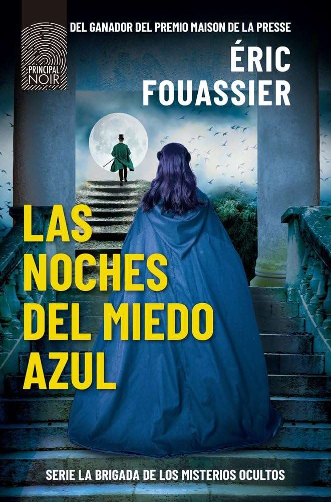 Portada de Las noches del miedo azul, Éric Fouassier. Novela negra