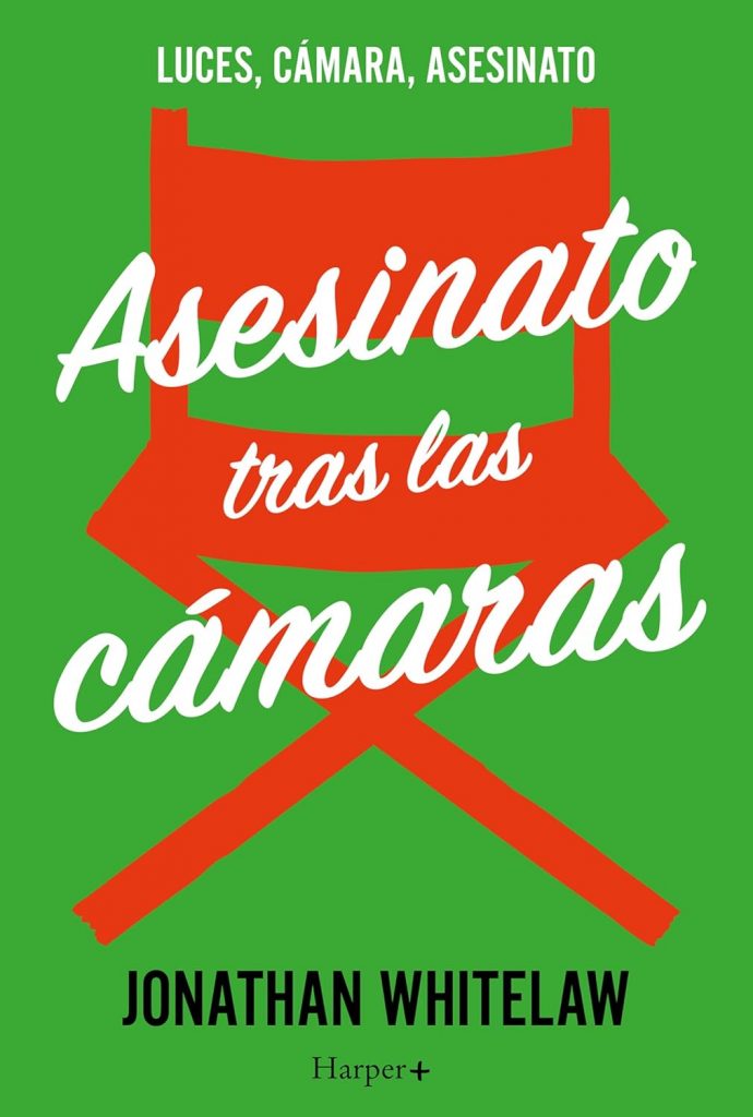 Portada de Asesinato tras las cámaras, Jonathan Whitelaw. Cozy crime