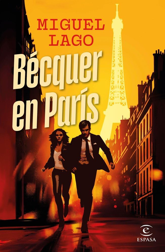 Portada de Bécquer en París, Miguel Lago. Thriller 