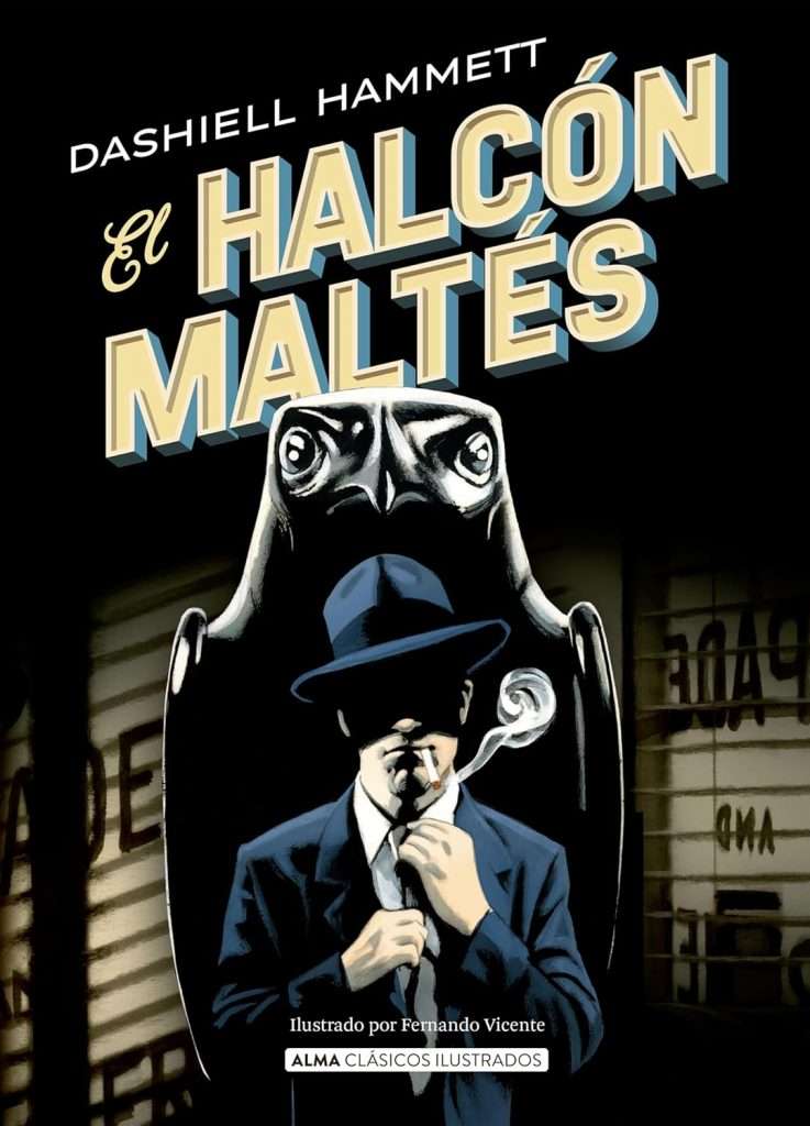Portada de El halcón maltés, Dashiell Hammett