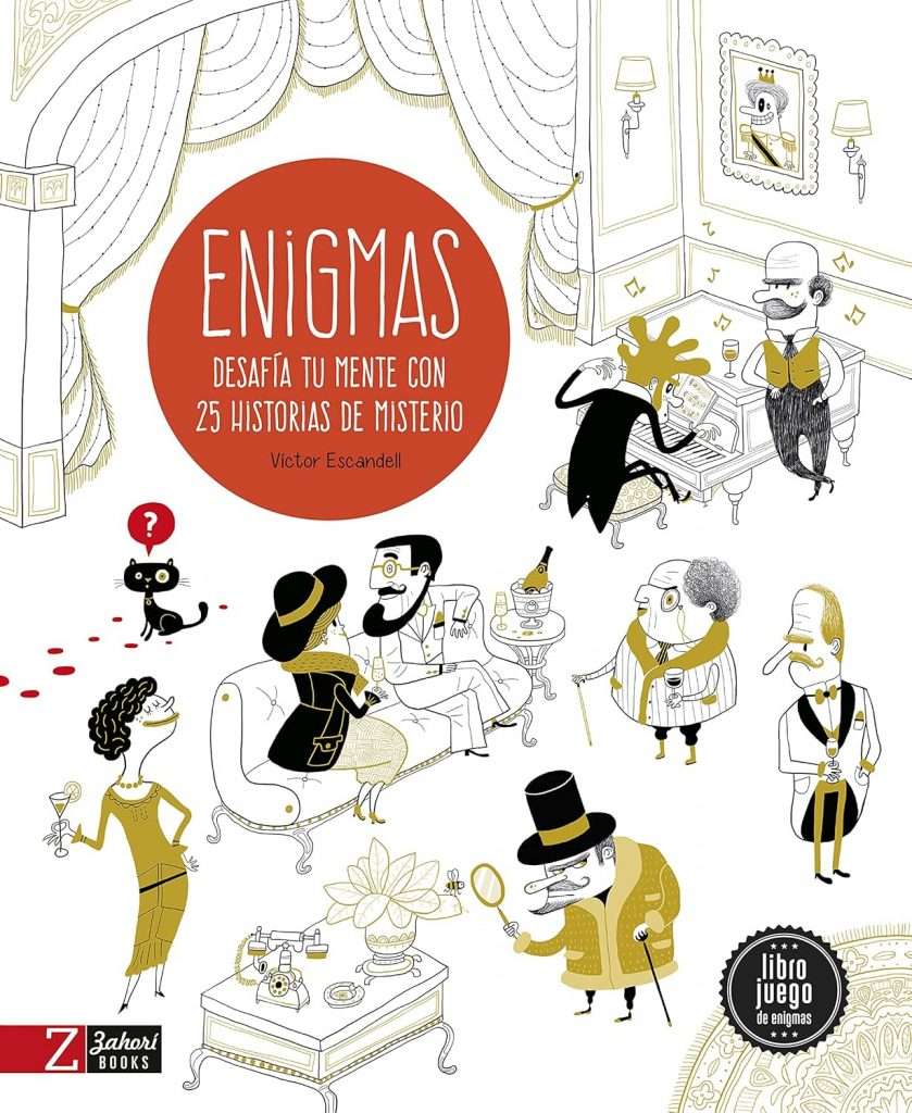 Portada de Enigmas de misterio: Desafía tu mente con 25 historias de misterio, Víctor Escandell