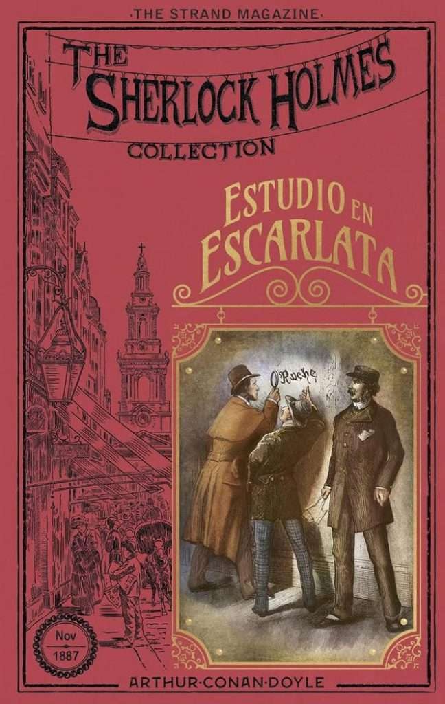 Portada de Estudio en escarlata, Arthur Conan Doyle