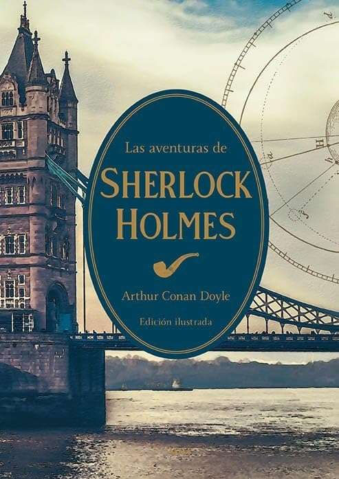 Portada de Las aventuras de Sherlock Holmes, Arthur Conan Doyle