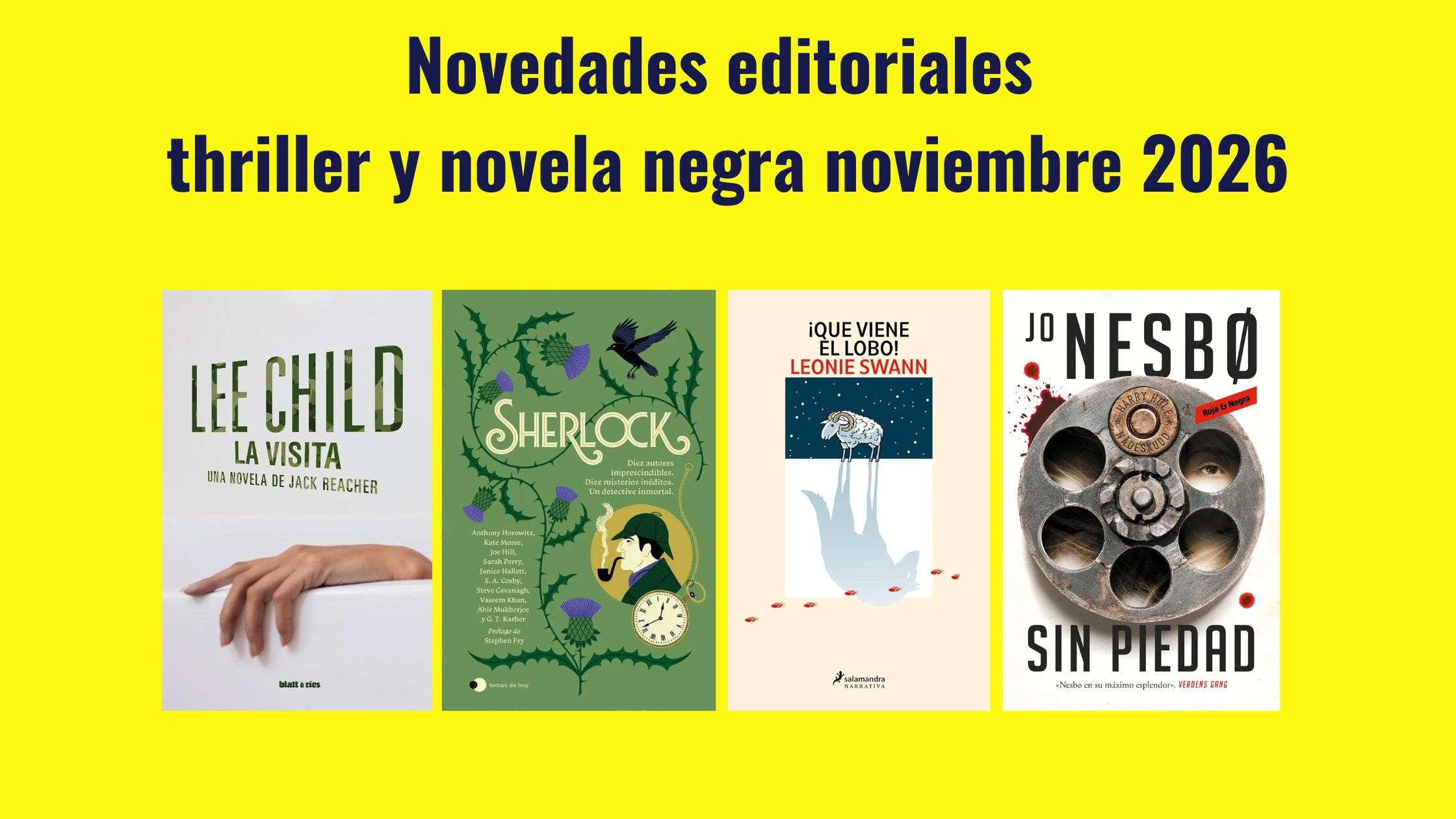 Novedades editoriales thriller y novela negra noviembre 2026